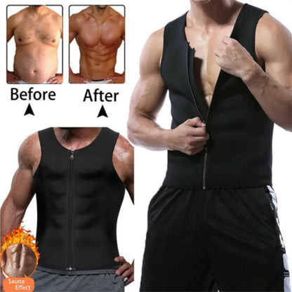 Men's Neoprene Waist Trainer Vest for Weight Loss